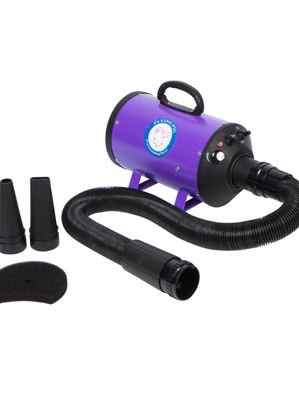 Purple Pet Grooming Dryer - Portable High-Flow Blower